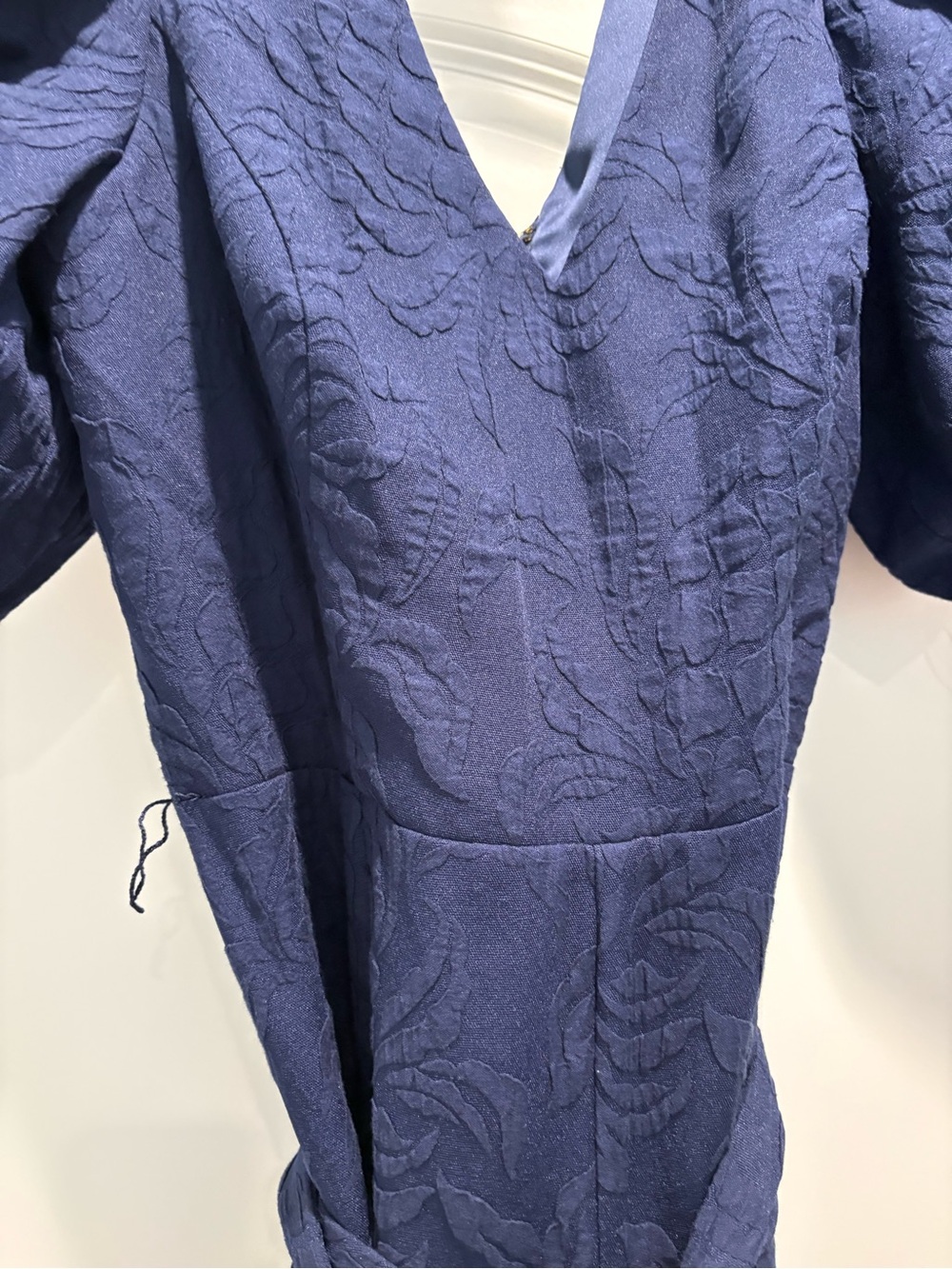 Lilly Pulitzer Navy V-neck Belted Jumpsuit - Picture 4 of 9